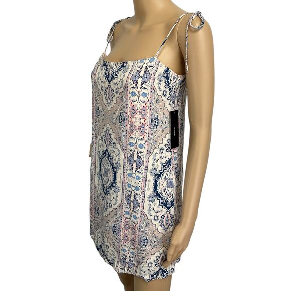 NWT Lulus Tie Strap Printed Mini Dress Size S - Picture 6 of 13